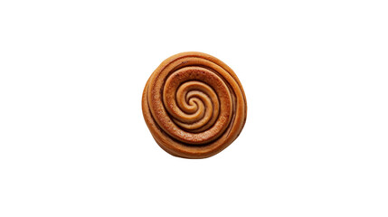 Delicious cinnamon roll isolated on transparent background, perfect for food and bakery projects