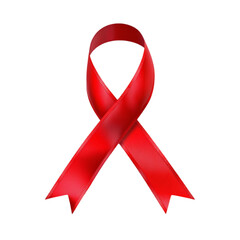 Red Ribbon Awareness Symbol Hope Support Charity,