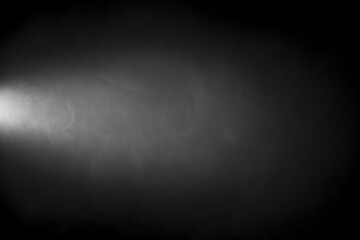 black and white background with smoke