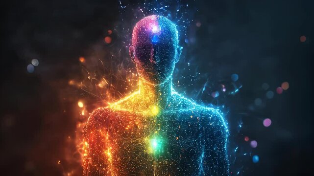 video of the human chakra and energy field systems