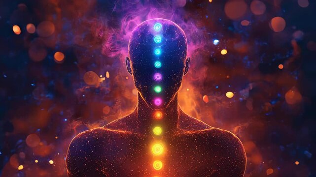 video of the human chakra and energy field systems