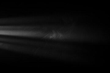 black and white background with smoke