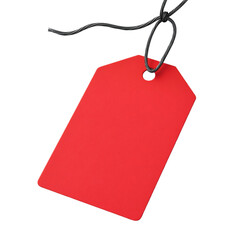 Red Tag Sale Discount Promotion Blank Label