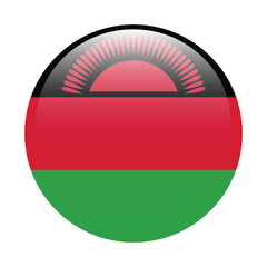 Malawi flag circle icon vector illustration design