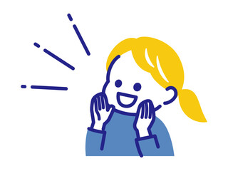 colorful illustration of cheering kids