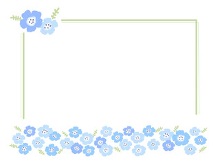 ネモフィラのフレーム