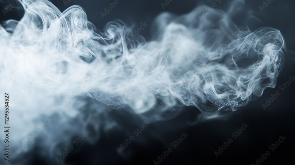Aufkleber mystical smoke swirling gracefully against a dark backdrop creating an enchanting atmosphere : gener