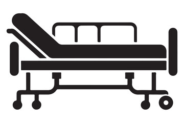Hospital Bed Vector Illustration for Healthcare and Medical Designs