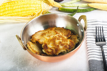 Tasty golden potato hash brown