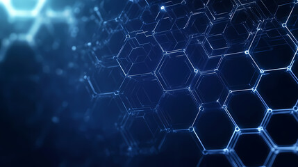 Blue Honeycomb Pattern