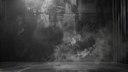 Atmospheric swirling smoke on a dark background with realistic floor haze, ideal for overlays, trailers, text openers, and promotional design backdrops