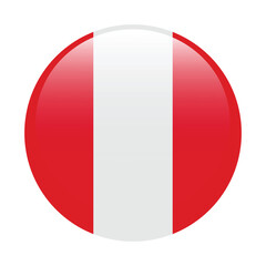 Peru flag circle icon vector illustration