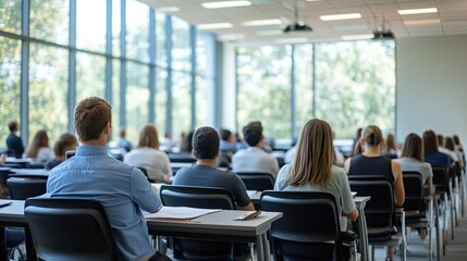 Corporate training and development programs featuring skill-building courses, professional certifications, and leadership development sessions designed to improve employee performance and 