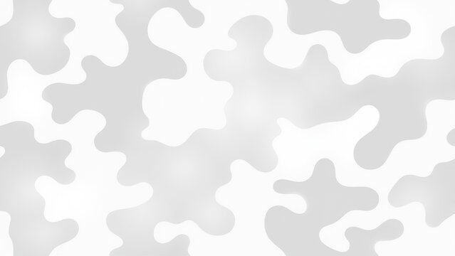 White camo pattern with abstract shapes in various shades of white and light gray.