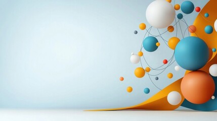 business online communication and abstract social network connection concept