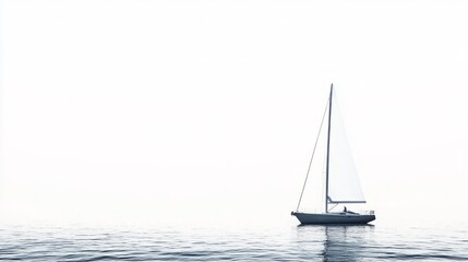 Fototapeta premium banner materials, posters, and materials for making presentations. sailing ship on white background for text space