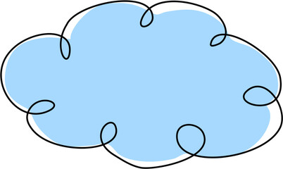 cloud shape doodle text box