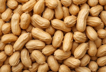 Fototapeta premium Harvested peanuts in their shells ready for roasting and snacking