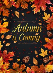 Autumn season concept in background