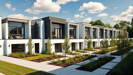 Modern Townhouses Architectural Design: Luxury Living Space