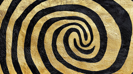Golden Spiral Abstract Art