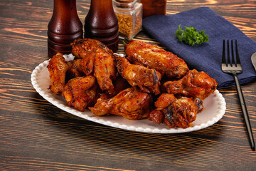 Hot and spicy Buffalo chicken wings
