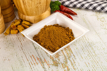 Indian cuisine - curry powder for culinary