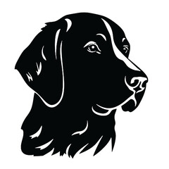 Golden Retriever dog   vector illustration 