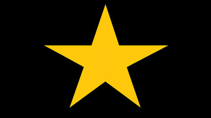 Obraz premium Bright Yellow Star Graphic Design