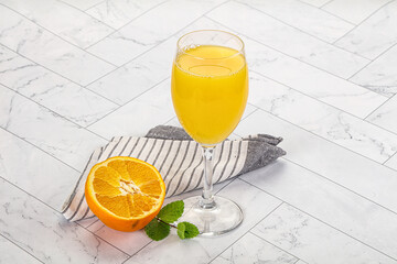Fresh Orange juice with fruit