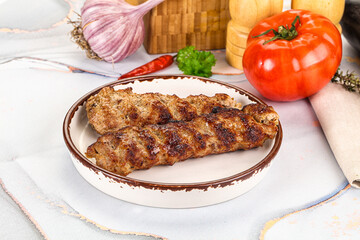 Beef kebab minced meat shashlik