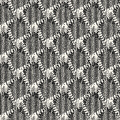 Monochrome Grain Mottled Grid Check Pattern