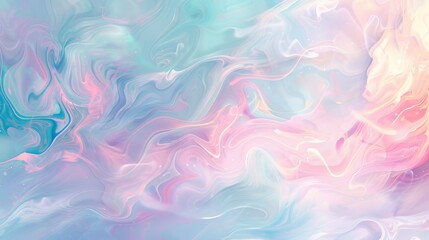 Abstract vivid colorful wave flowing express dreamy texture. Seamless texture vividness pastel swirling convey sense of gentle and soft emotion scene perfect for effect and graphic design. AIG61.