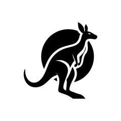 Bold Kangaroo Silhouette
