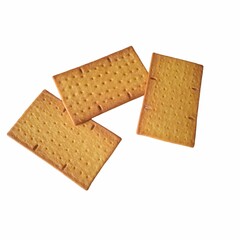 Biscuits on a isolated white
