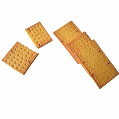 Biscuits on a isolated white