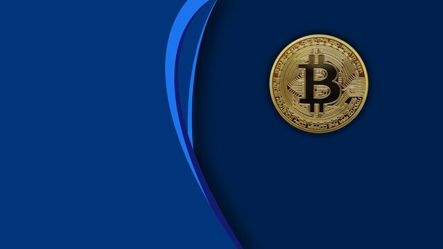 Background azul de negocios en dinero billetes criptoactivos y bitcoin as&iacute; como inmobiliaria oro