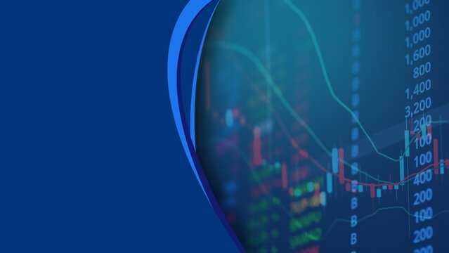 Background azul de negocios en dinero billetes criptoactivos y bitcoin as&iacute; como inmobiliaria oro