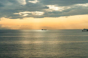 白崎海洋公園からの夕焼け空