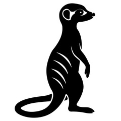 Meerkat Icon Vector Scalable Silhouette for Branding & Graphics.