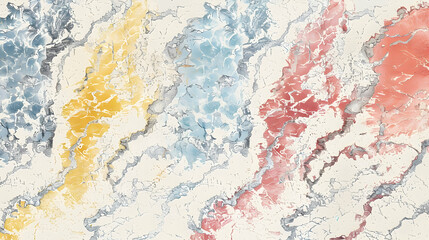 Abstract Background Illustration: Pastel Hues and Crackled Texture