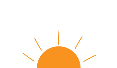 the floor of the sun on a white background,