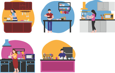 Kitchen Scene illustration