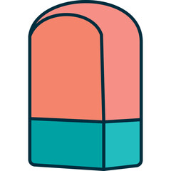 Eraser Illustraation with Line