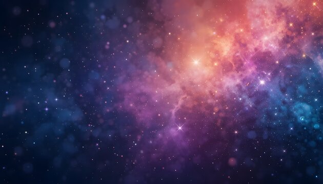 Abstract image of purple color gradation like stars in the galaxy 