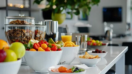 Airport Buffet Breakfast Selection