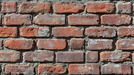 Obraz premium Detailed English bond brickwork wall with rich textures and colors