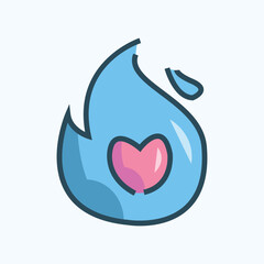 Spirit Icon Design in Color Style