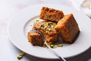 Sfouf - turmeric cake.