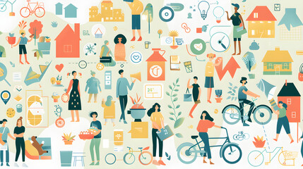 Illustration of the Diverse Benefits and Spheres of a Shared Economy